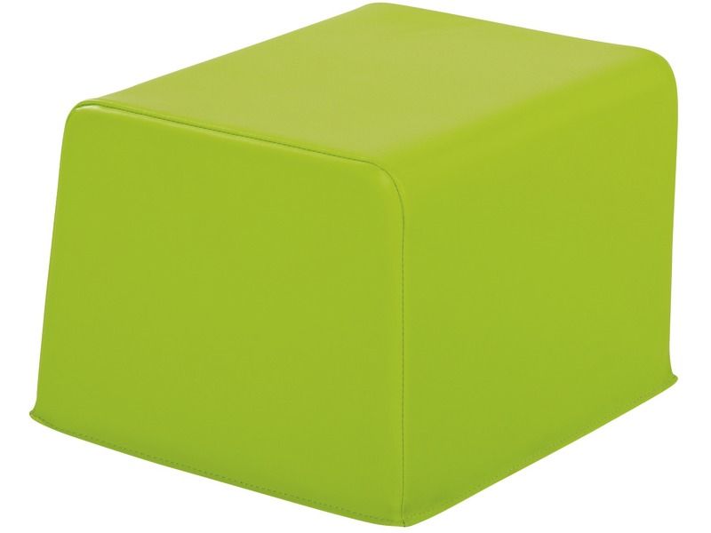 Small Square Cushion Organic Basic - Green, 9.8"H