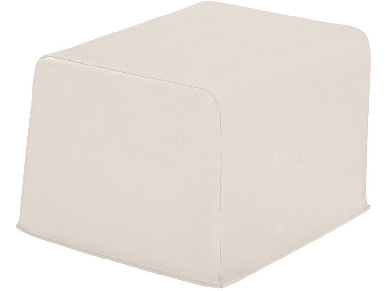 Small Square Cushion Organic Basic - Natural, 9.8"H