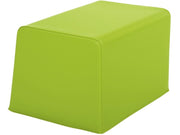 Small Square Cushion Organic Basic - Green, 12.6"H