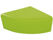 Quadrant Pouffe Organic Basic - Green, 6.7"H