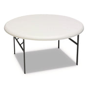 IndestrucTable® Classic Folding Table, Platinum Granite - 60" Round