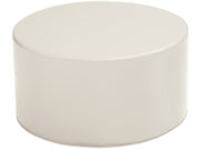 Round Pouffe Organic Basic - Natural, 12.6"H