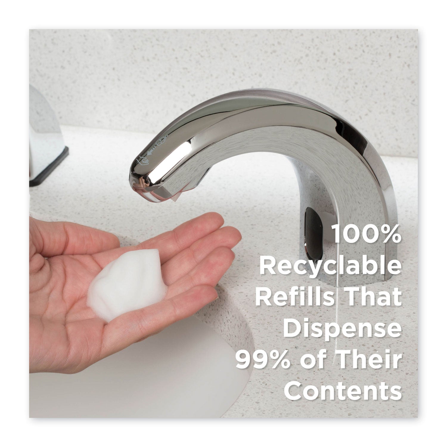 Gp Enmotion Counter Mount Foam Soap Refill, Fragrance-Free, 1,800 Ml, 2/carton