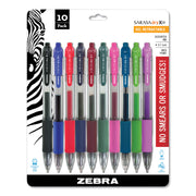 Zebra SARASA dry X20 Retractable Gel Pen - Medium Pen Point - Refillable - Retractable - Assorted Ink - Pigment-based - Translucent Barrel - 1 Set