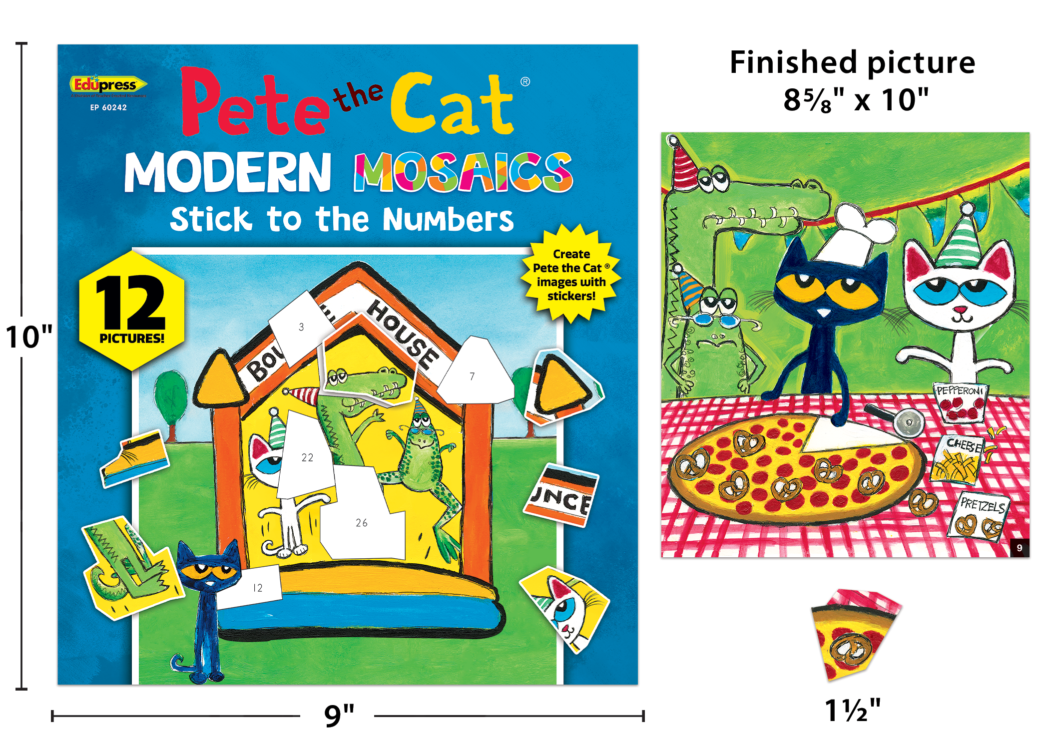 Pete the Cat® Modern Mosaics Stick to the Numbers