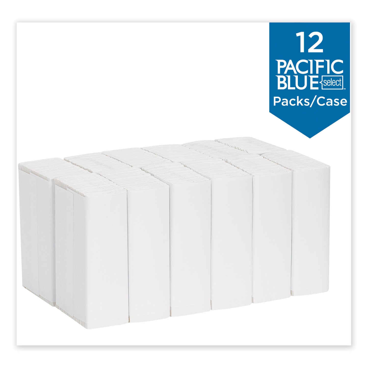 2 Ply - 10.25" Width x 13.25" Length - White - 120/Pack - 12 / Carton