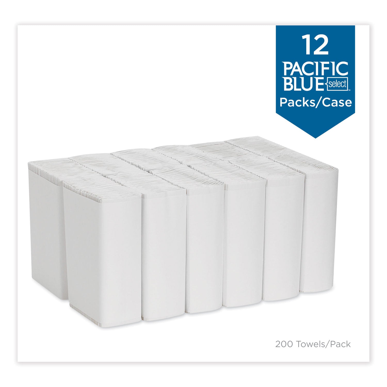 10.10" Width x 12.70" Length - White - 200/Pack - 12 / Carton