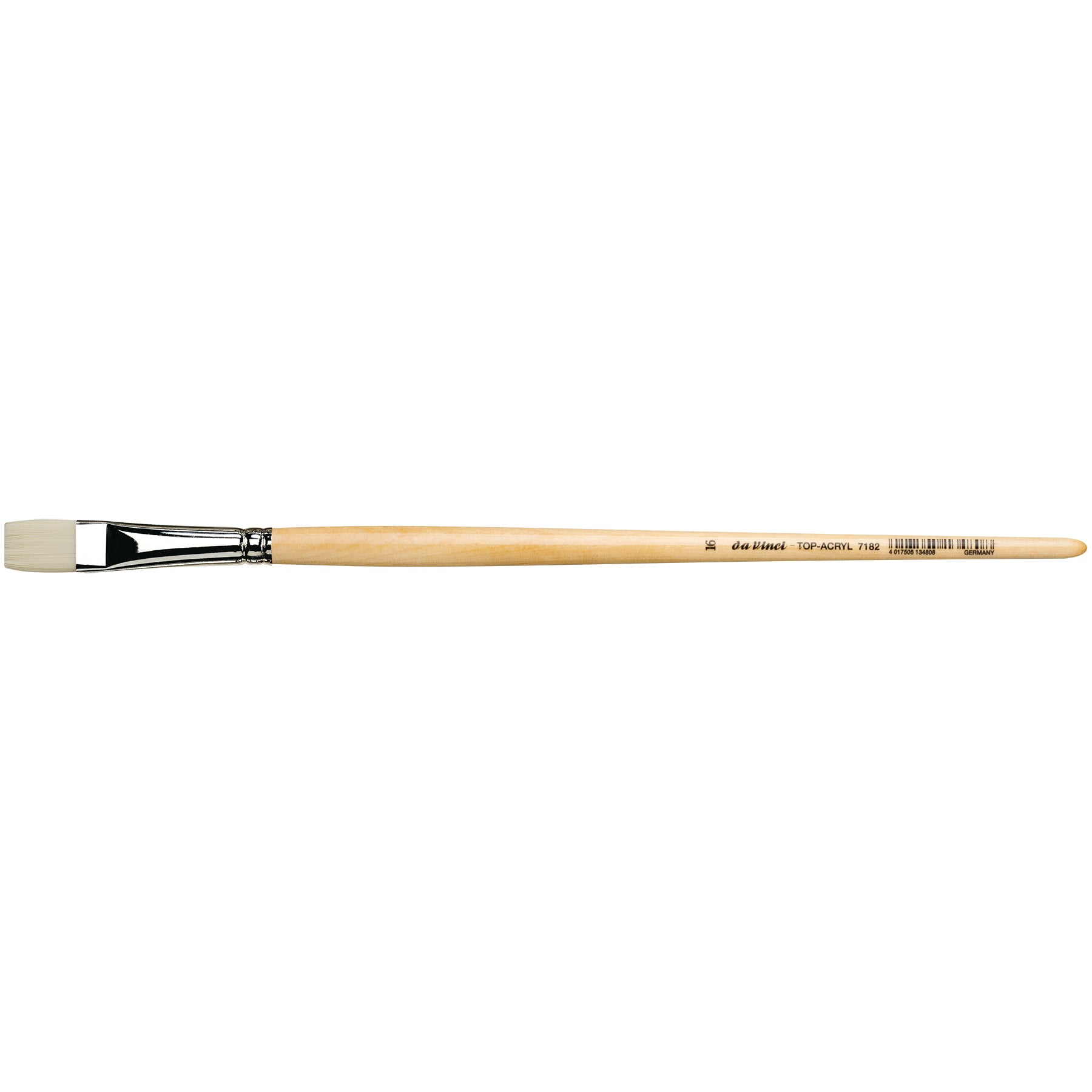 TOP-ACRYL Bright White Brush, Synthetic, Acrylic & Oil, Flat, Series 7182, Size 16