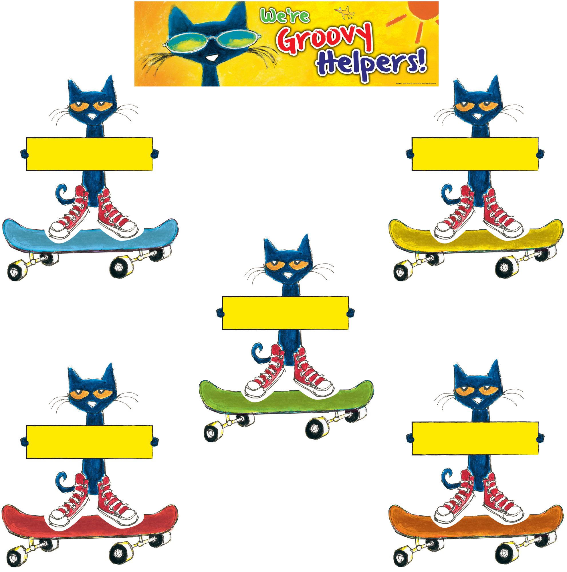 Pete the Cat® Groovy Classroom Jobs Mini Bulletin Board
