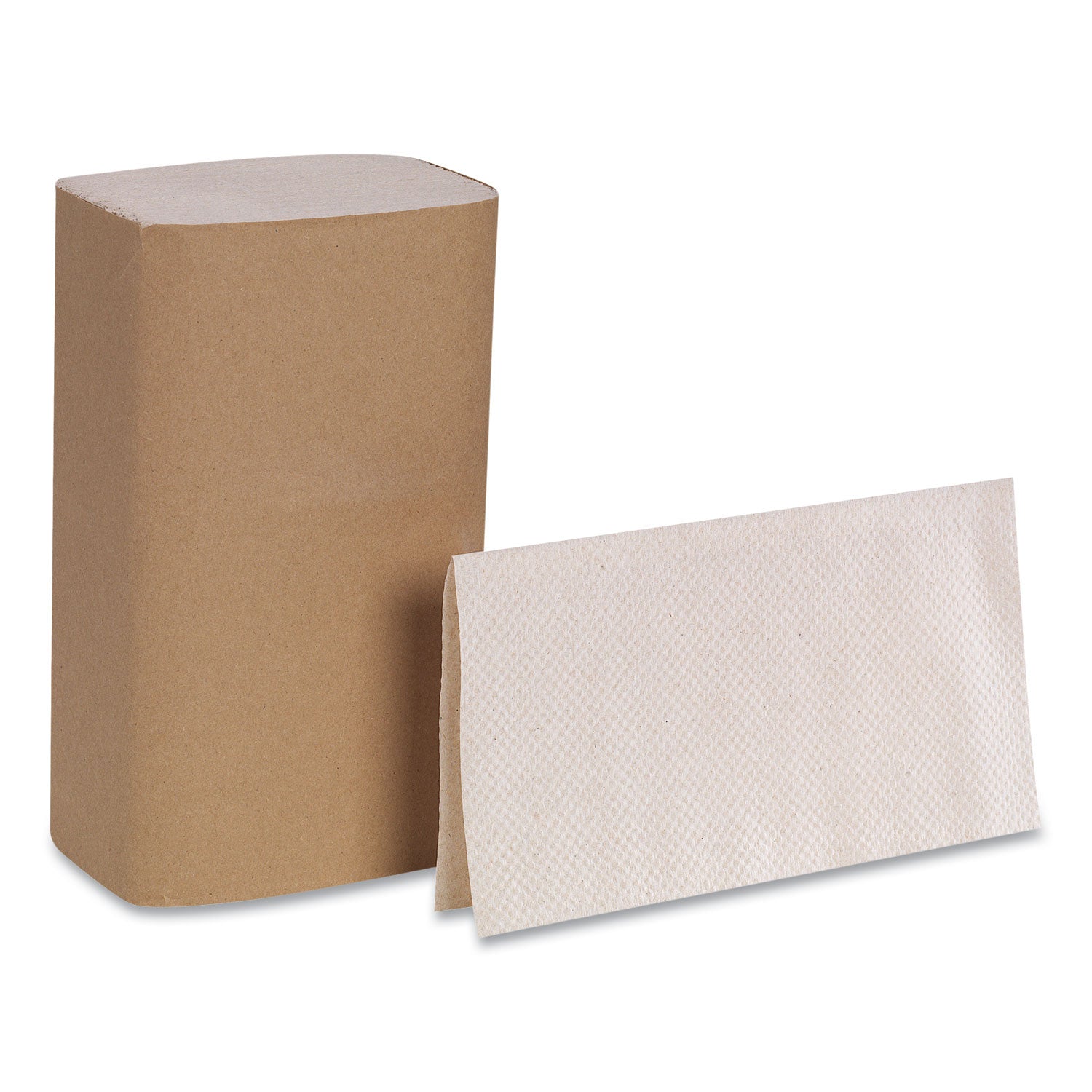Pacific Blue Basic S-Fold Recycled Paper Towels - 9.25" Width x 10.25" Length - Natural - 250/Pack - 16 / Carton