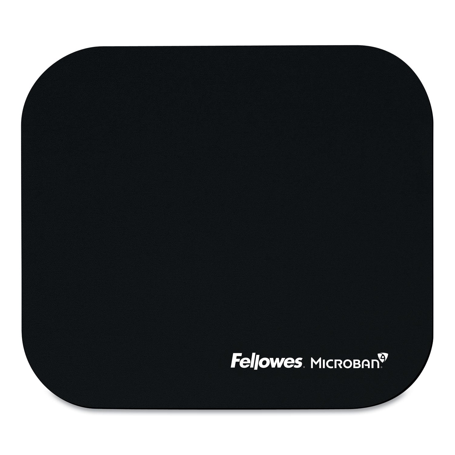 Fellowes Microban Mouse Pad - 8" Height x 9" Width x 0.13" Depth - Black - Rubber - Tear Resistant, Wear Resistant, Skid Proof - 1 Each - TAA Compliant