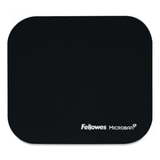 Fellowes Microban Mouse Pad - 8" Height x 9" Width x 0.13" Depth - Black - Rubber - Tear Resistant, Wear Resistant, Skid Proof - 1 Each - TAA Compliant