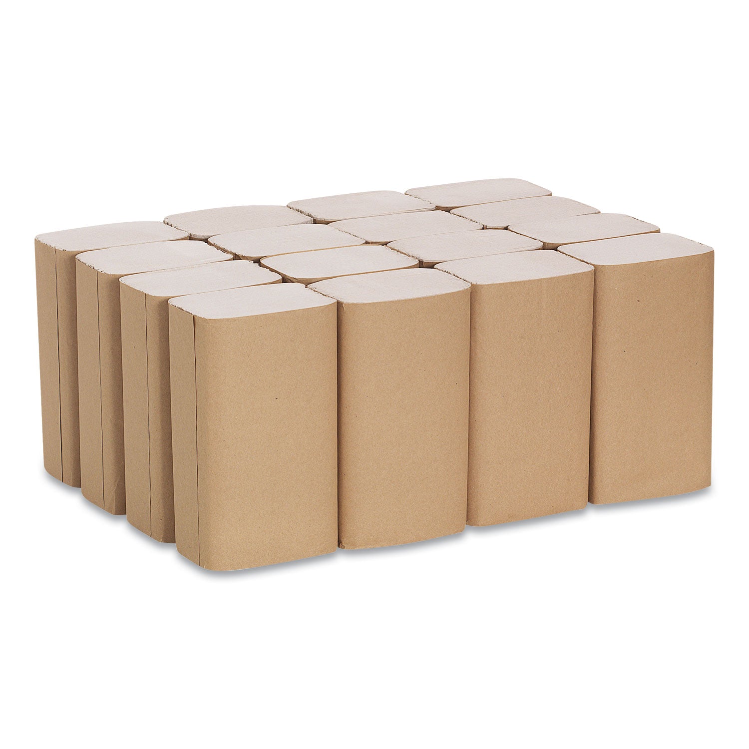 Pacific Blue Basic S-Fold Recycled Paper Towels - 9.25" Width x 10.25" Length - Natural - 250/Pack - 16 / Carton
