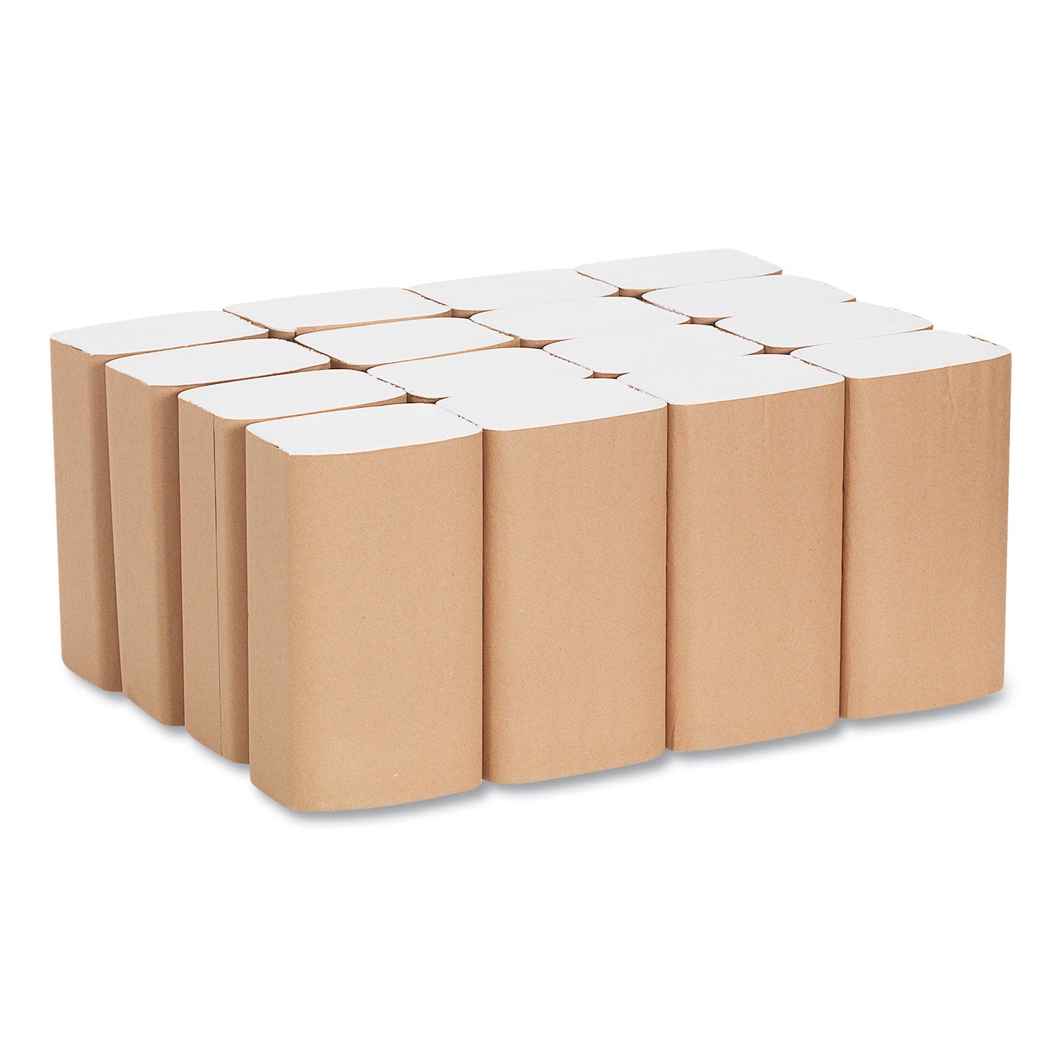 Pacific Blue Basic S-Fold Recycled Paper Towels - 9.25" Width x 10.25" Length - White - 250/Pack - 16 / Carton