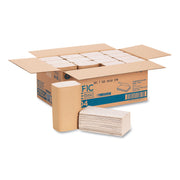 Pacific Blue Basic S-Fold Recycled Paper Towels - 9.25" Width x 10.25" Length - Natural - 250/Pack - 16 / Carton
