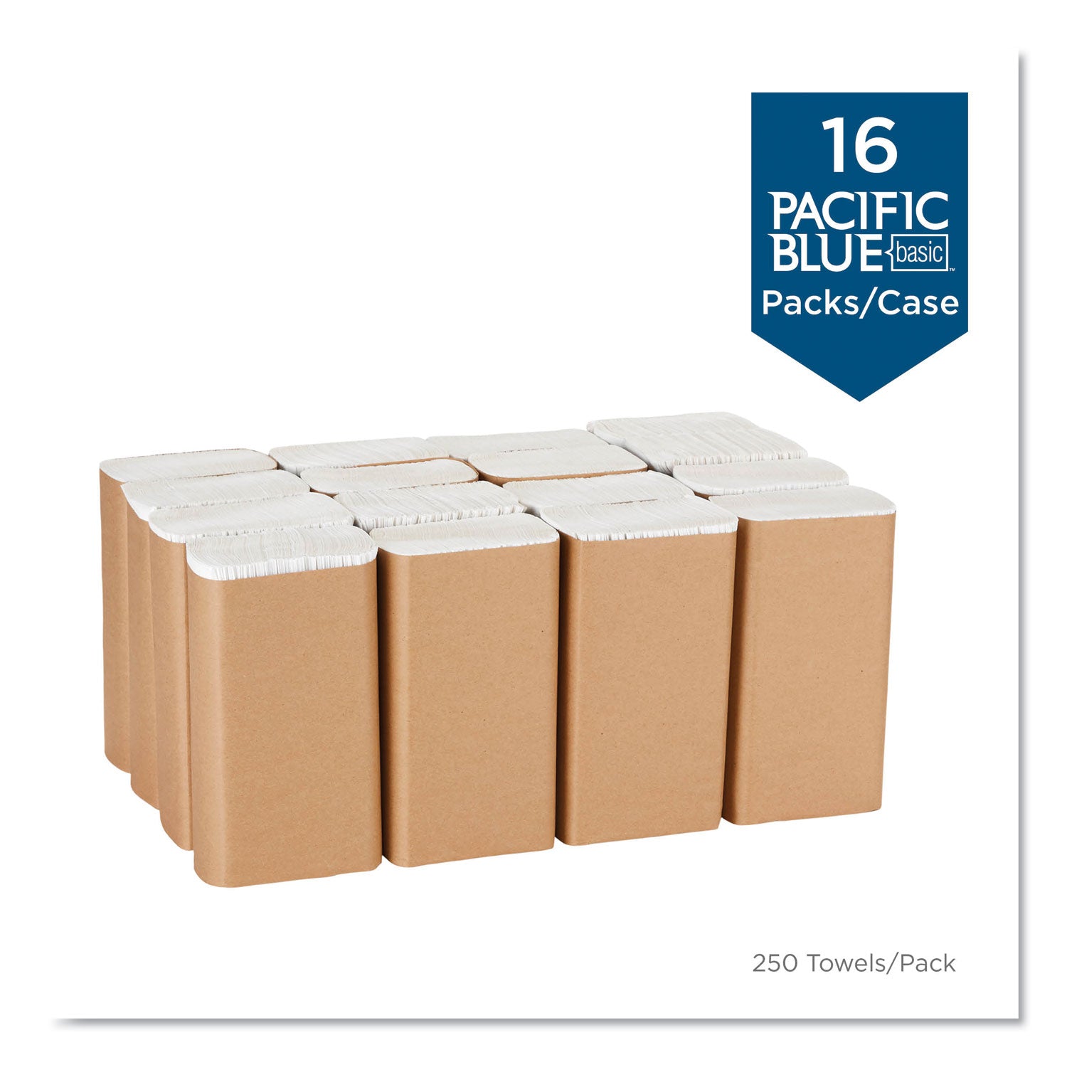 White - PaperPack - 250/Pack - 16 / Carton