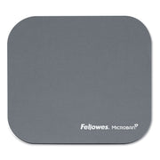 Fellowes Microban Mouse Pad - 8" Height x 9" Width x 0.13" Depth - Graphite - Rubber - Wear Resistant, Tear Resistant, Scratch Resistant, Skid Proof - 1 Each