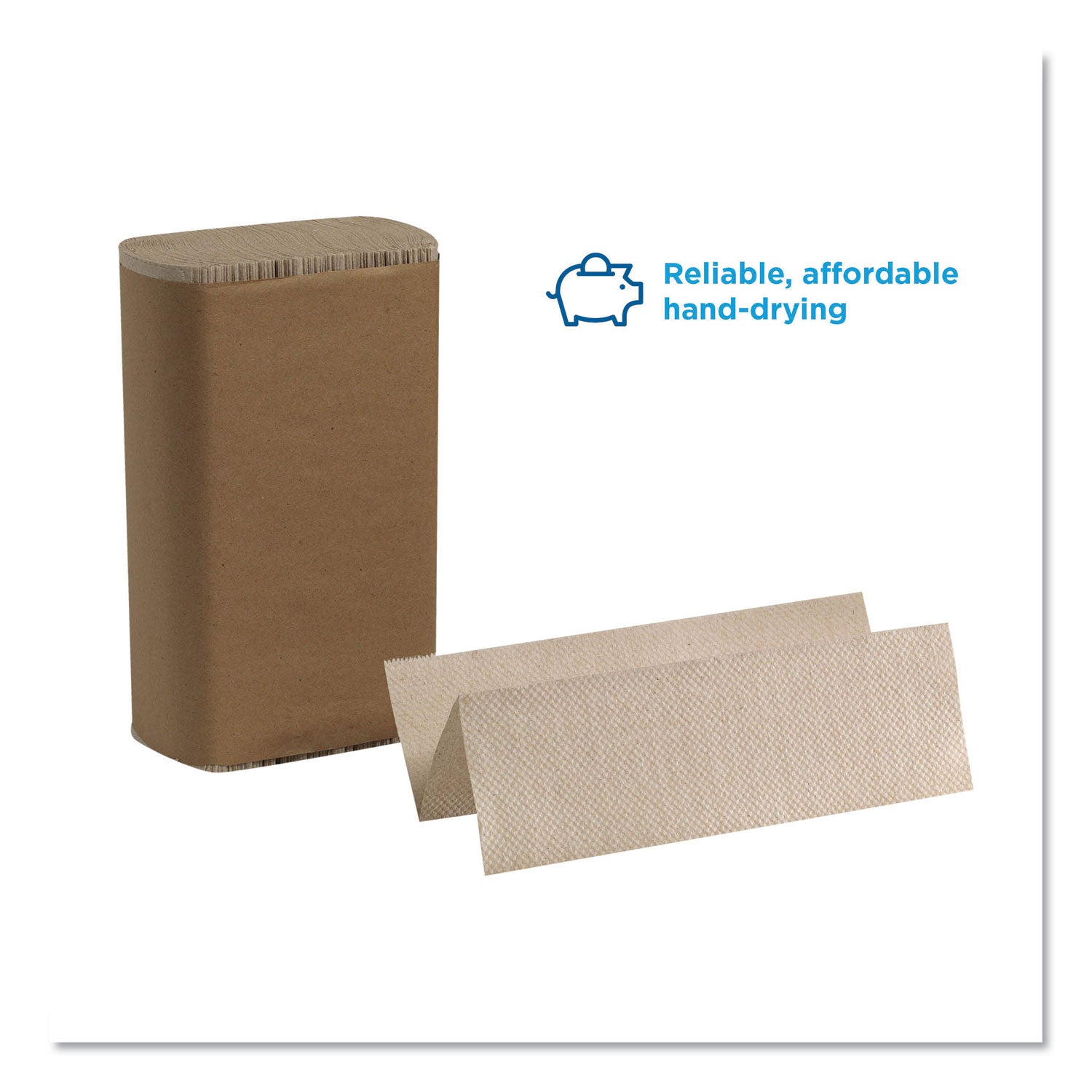 9.50" Width x 9.25" Length - Brown - 250/Pack - 16 / Carton