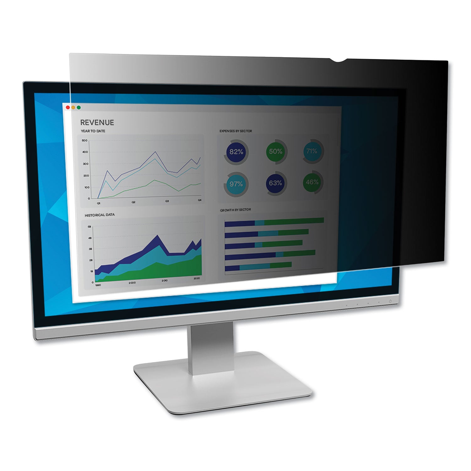 For 22" Widescreen LCD Monitor - 16:10 - Scratch Resistant, Fingerprint Resistant, Dust Resistant - Anti-glare - 1 Each