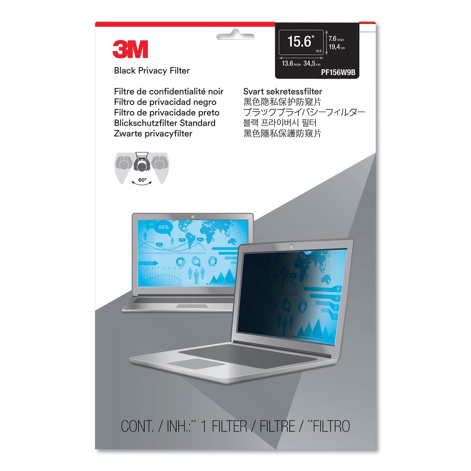 For 15.6" Widescreen LCD 2 in 1 Notebook - 16:9 - Scratch Resistant, Fingerprint Resistant, Dust Resistant - Anti-glare - 1 Each