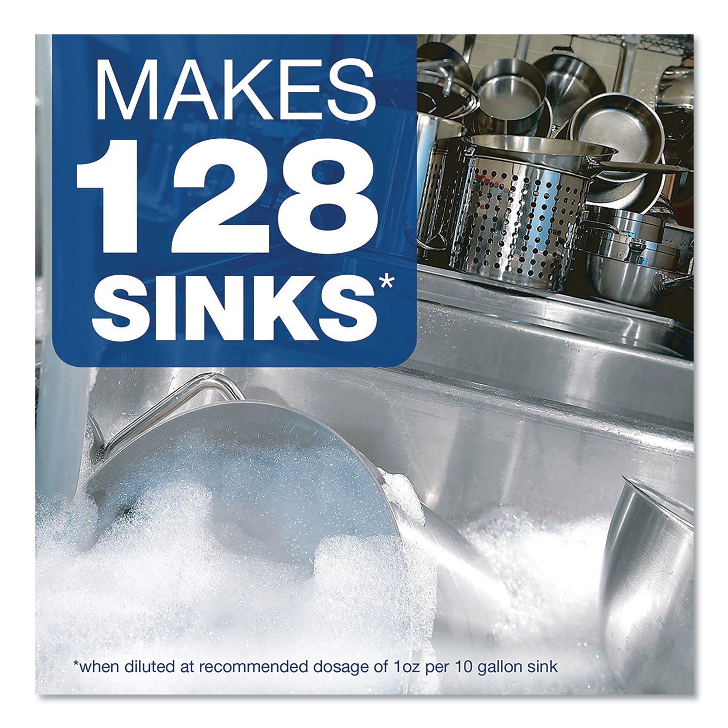 Dishwashing Liquid, Lemon Scent, 1 gal Bottle, 4/Carton
