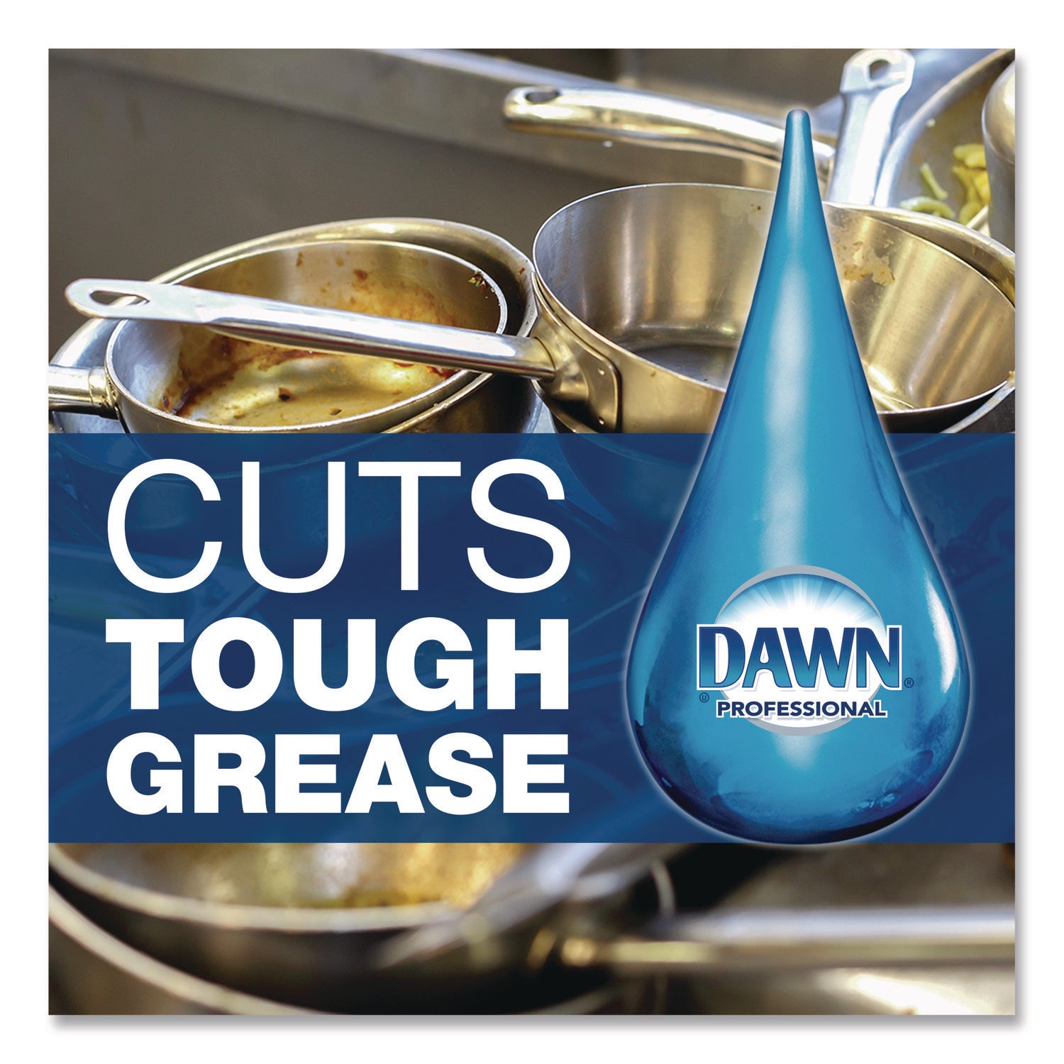 Dawn Manual Dishwashing Liquid - For Pot, Pan - Liquid - 38 fl oz (1.2 quart) - Blue - 8 / Carton