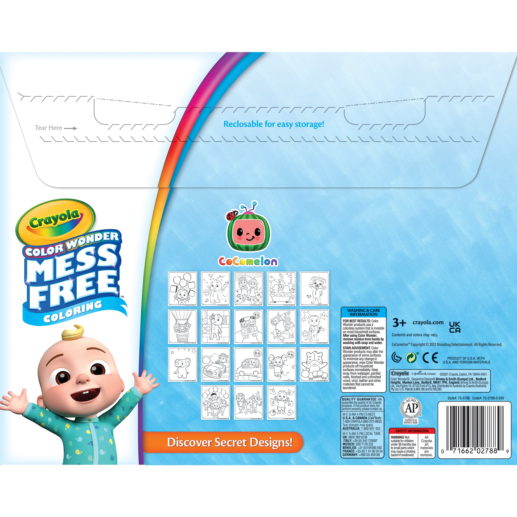 Color Wonder® Coloring Pad & Markers, Cocomelon