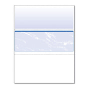 DocuGard Security Business Checks - Letter - 8 1/2" x 11" - 24 lb Basis Weight - Smooth - Watermarked, Pantograph, Coin-reactive Ink, Microtext Printing, Security Features Listing, Perforated, Security Warning, Patterned - Marble Blue - 500 / Ream