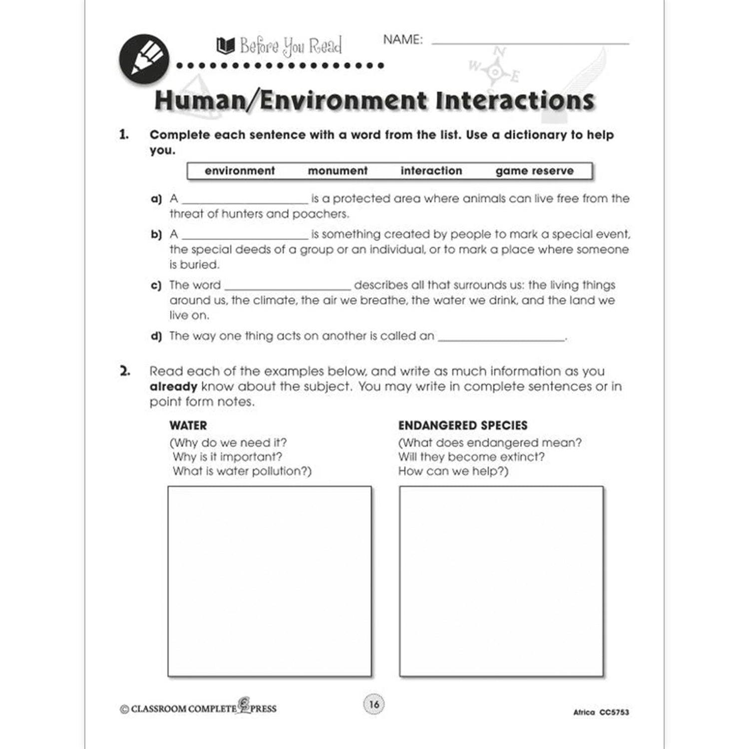 Africa Resource Book, Grade 5-8