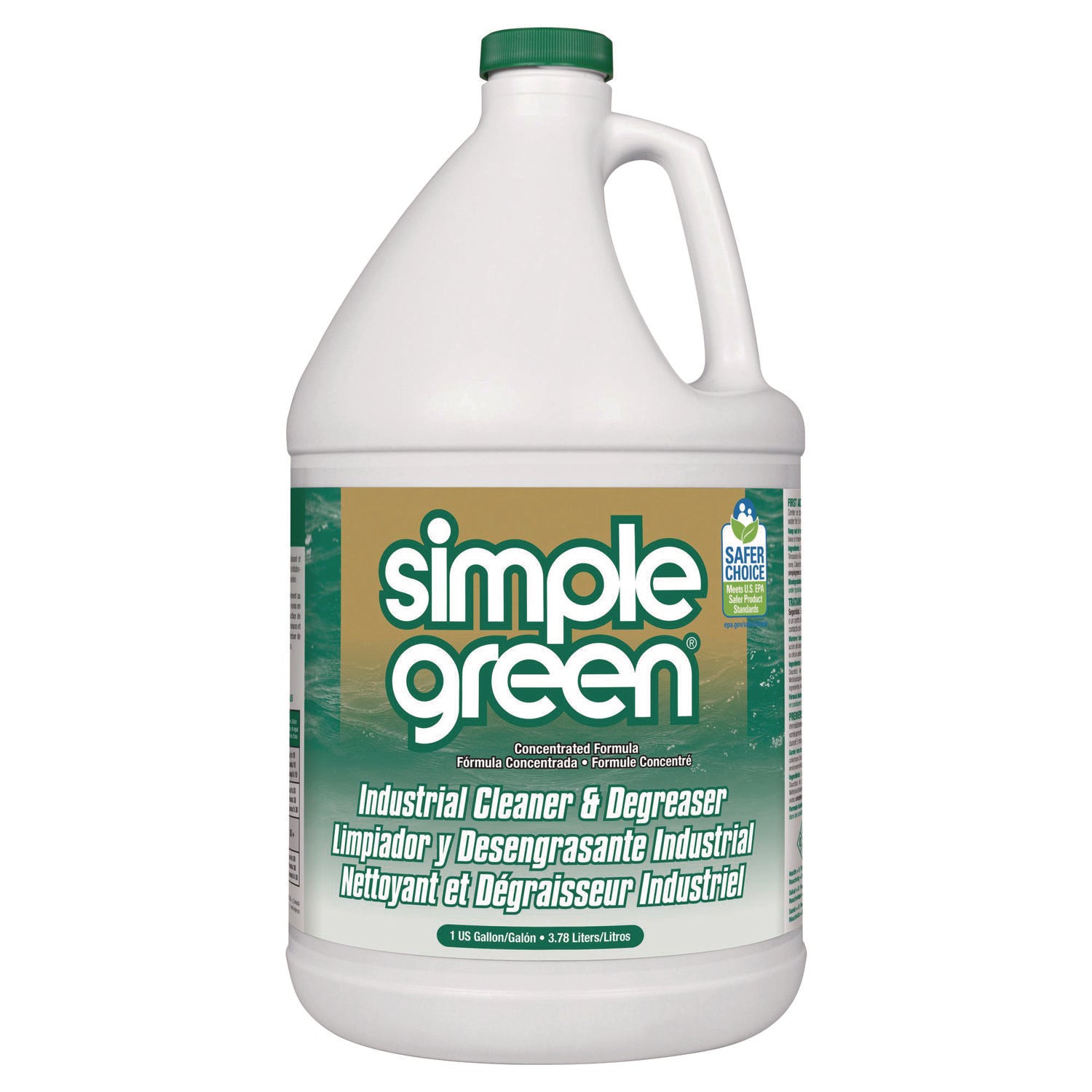 Simple Green Industrial Cleaner/Degreaser - Concentrate - Liquid - 128 fl oz (4 quart) - Original Scent - Non-flammable, Non-abrasive - Green - 6 / Carton
