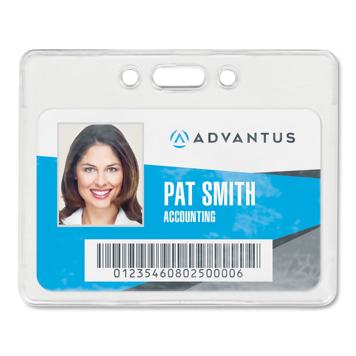Proximity Badge Holders, Horizontal, Clear, Pack of 50