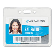Proximity Badge Holders, Horizontal, Clear, Pack of 50