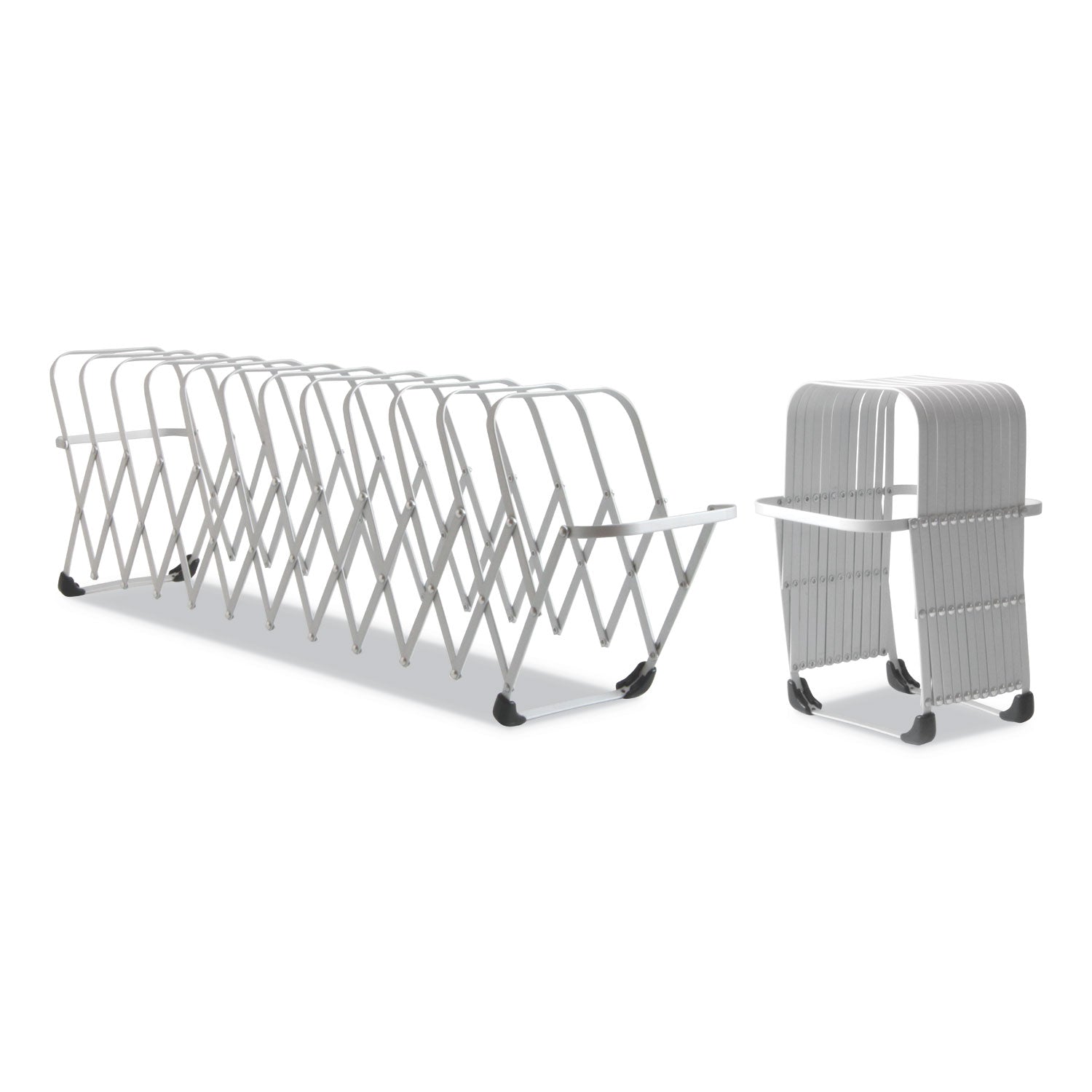 LEE Flexible Expandable Collator/Sorter/File - 12 - 7" Width x 11" Depth - Desktop - Silver - Aluminum - 1 Each