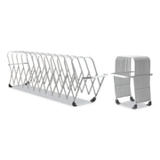 LEE Flexible Expandable Collator/Sorter/File - 12 - 7" Width x 11" Depth - Desktop - Silver - Aluminum - 1 Each