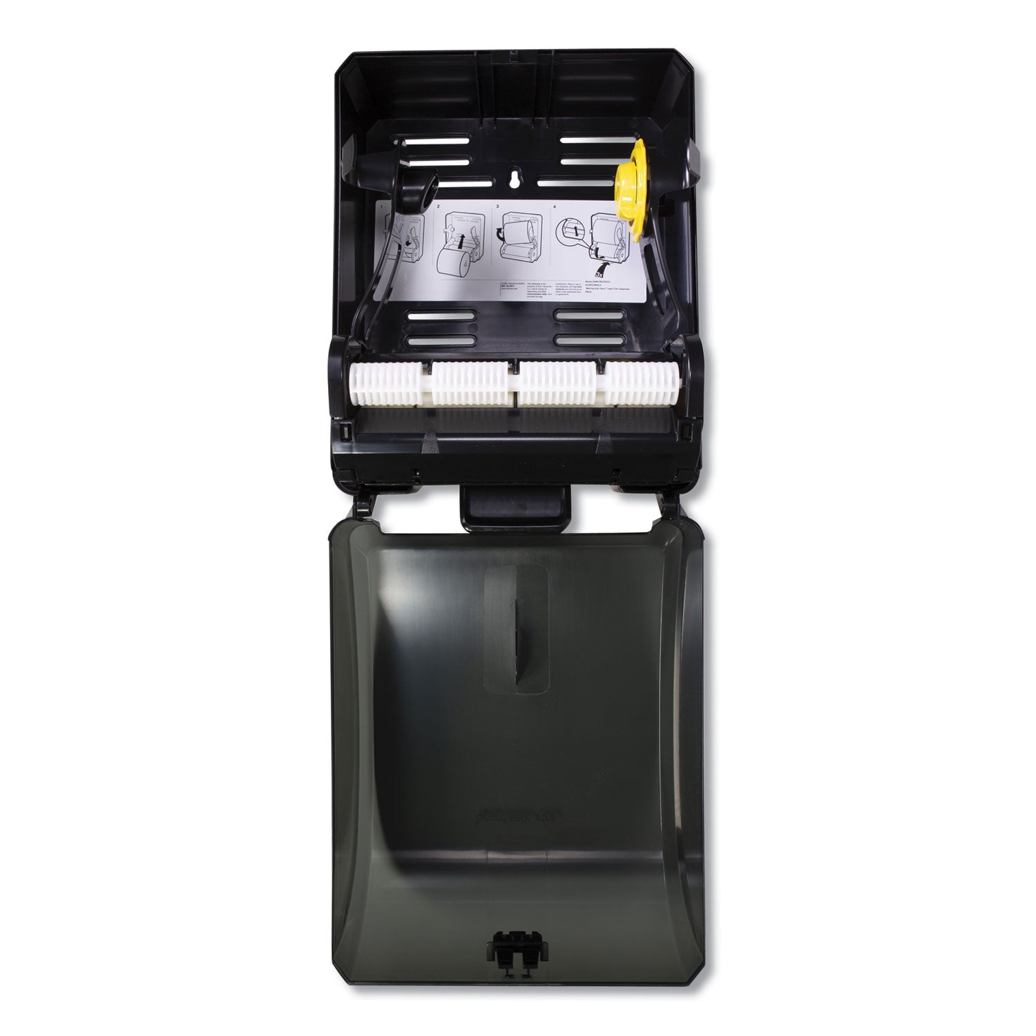 Xtra Mechanical Hands-Free Towel Dispenser, 12.31 X 9.31 X 15.94, Black