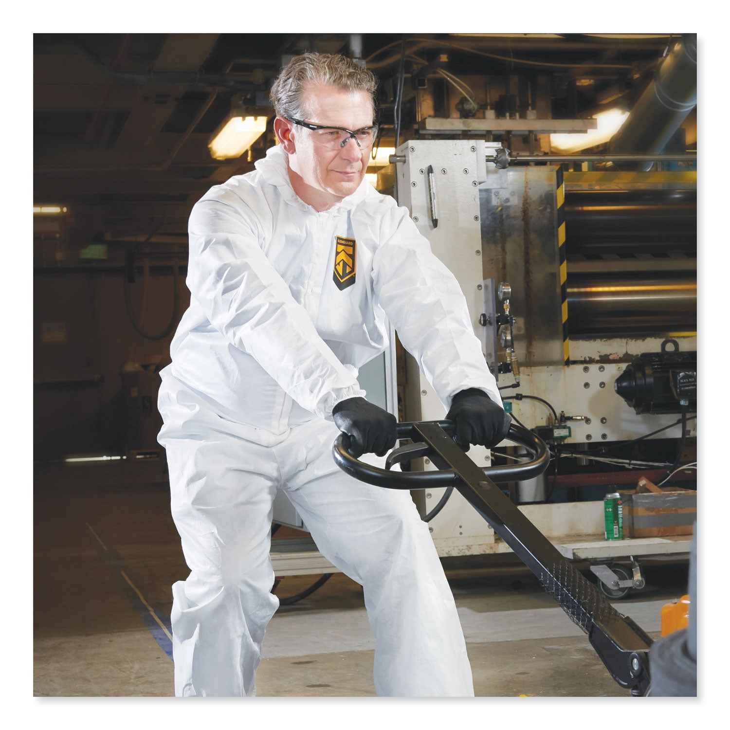 A40 Elastic-Cuff and Ankles Hooded Coveralls, 2X-Large, White, 25/Carton