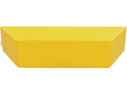 Delta Trapezium Pouffe - Yellow, 47.2"L x 9.8"H x 15"D