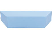 Delta Trapezium Pouffe - Light Blue, 47.2"L x 9.8"H x 15"D