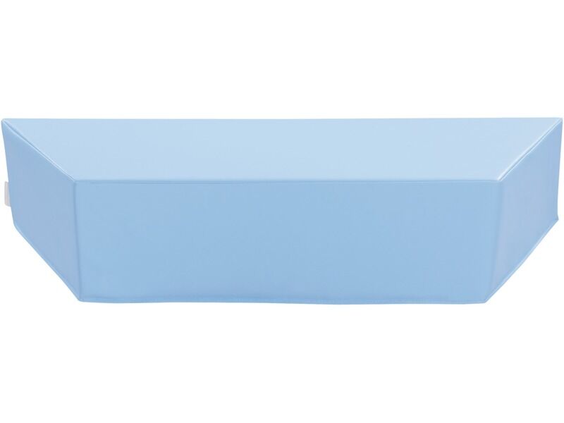 Delta Trapezium Pouffe - Light Blue, 47.2"L x 9.8"H x 15"D