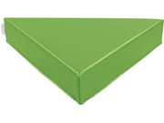 Delta Triangle Pouffe - Moss Green, 29.9"L x 29.9"W x 4.7"H