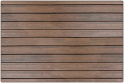 Dark Wood Carpet  - 4ft x 6ft - Rectangle - Brown