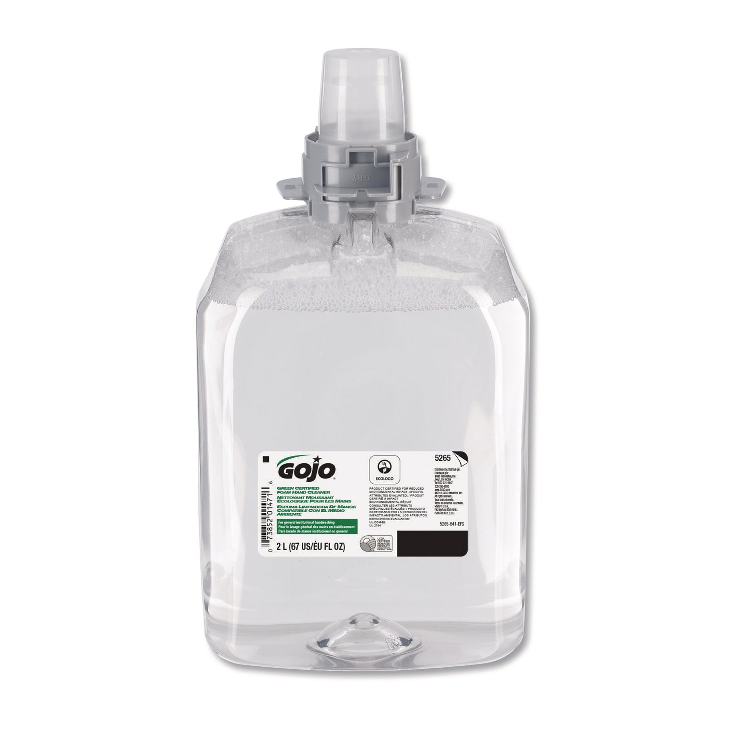 2.11 quart - Dirt Remover - Hand, Commercial, Restroom, Breakroom - Moisturizing - Clear - Unscented - 1 Carton