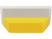 Delta Bench - Yellow/Ivory, 9.8"H