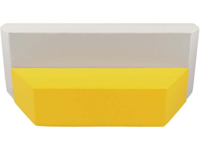 Delta Bench - Yellow/Ivory, 9.8"H
