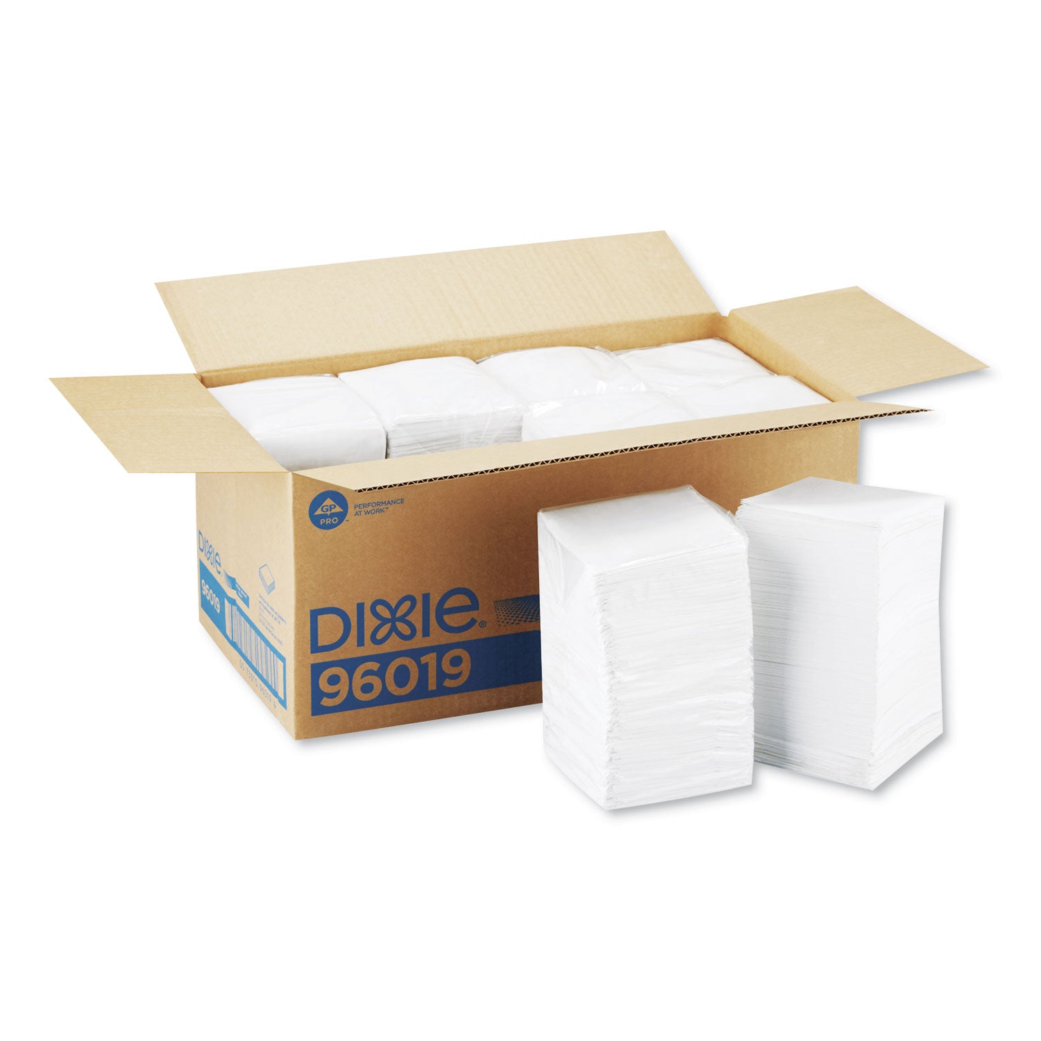 Dixie 1/4-Fold Beverage Napkin - 1 Ply - 9.50" Width x 9.50" Length - White - 500 / Pack