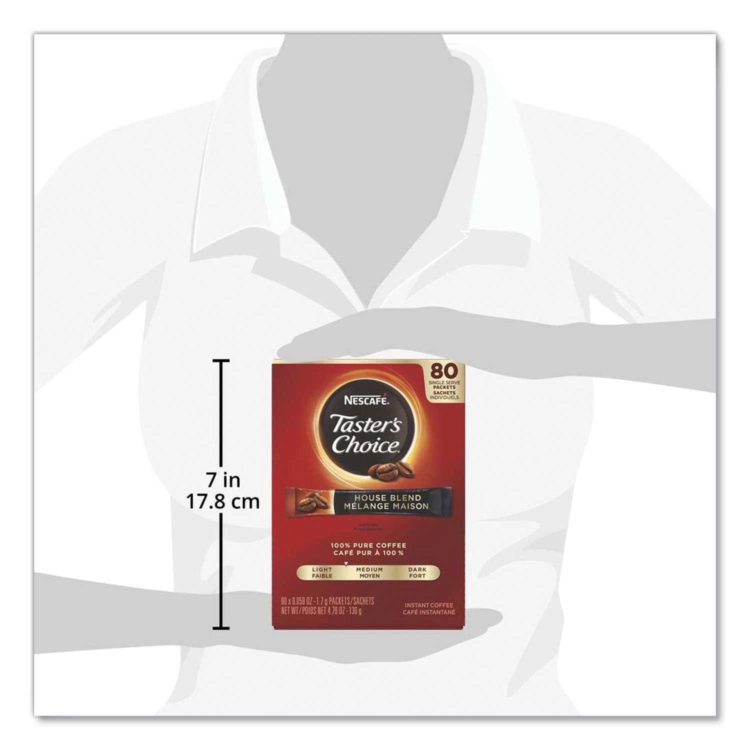 0.1 oz Per Packet - 80 Stick - Instant - House Blend - 80 / Box