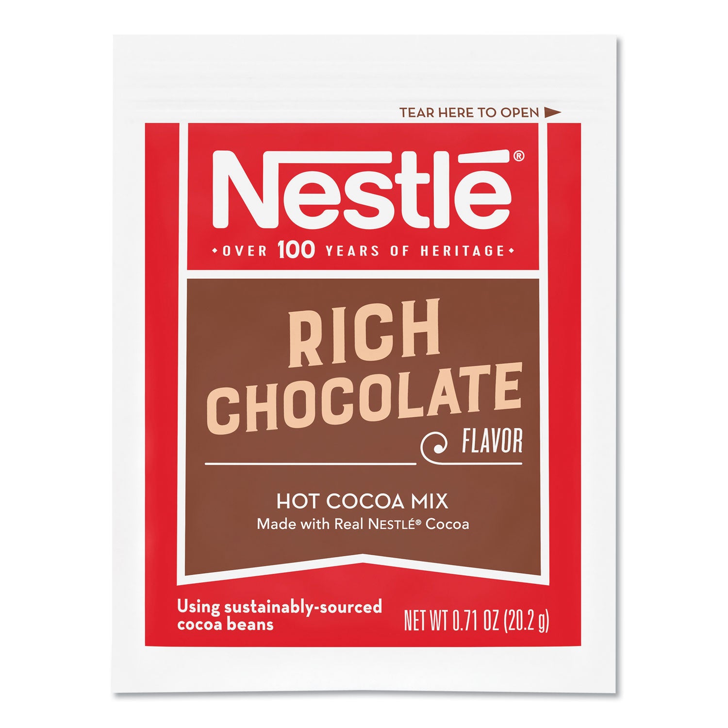 Nestle&reg; Rich Chocolate Single-Serve Hot Cocoa Packets - Powder - 0.71 oz - 50 / Box