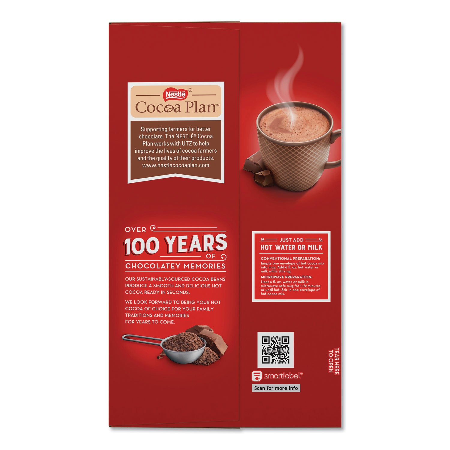 Nestle&reg; Rich Chocolate Single-Serve Hot Cocoa Packets - Powder - 0.71 oz - 50 / Box