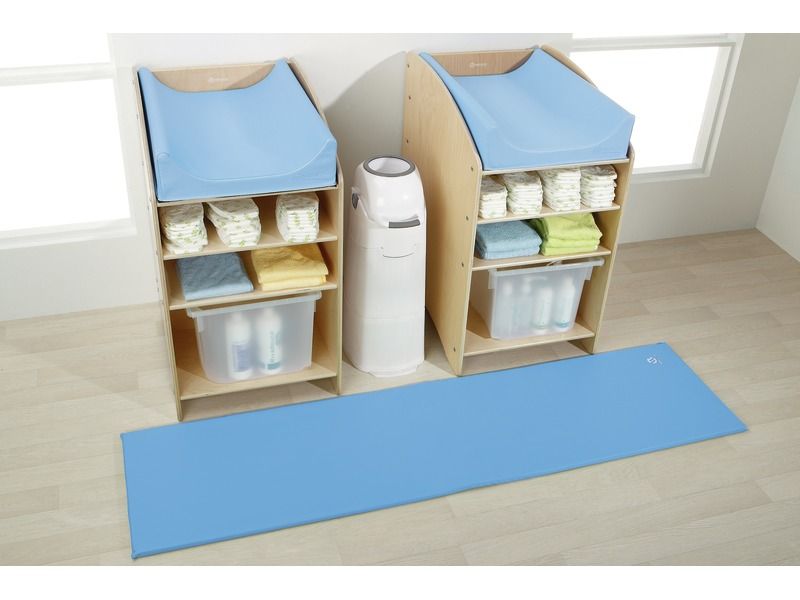 Made-To-Measure Flexible, Thick Foam Mats - Blue, 0.8"Th