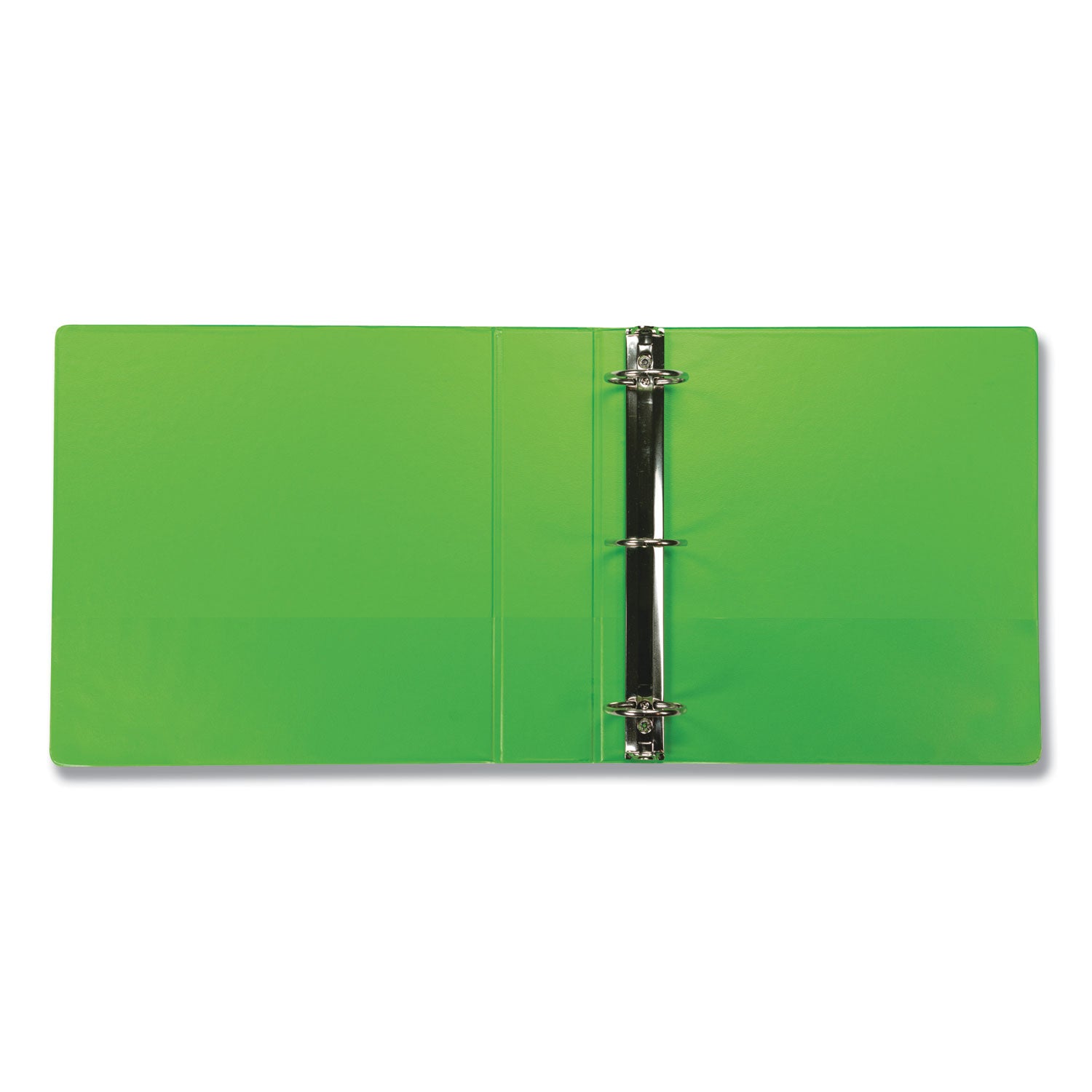 Samsill Earth's Choice Plant-based View Binders, 2" Capacity, Letter Size, 3 Round Rings, 2 Internal Pockets, Lime, Recycled, Durable, Clear Overlay, 2 Pack